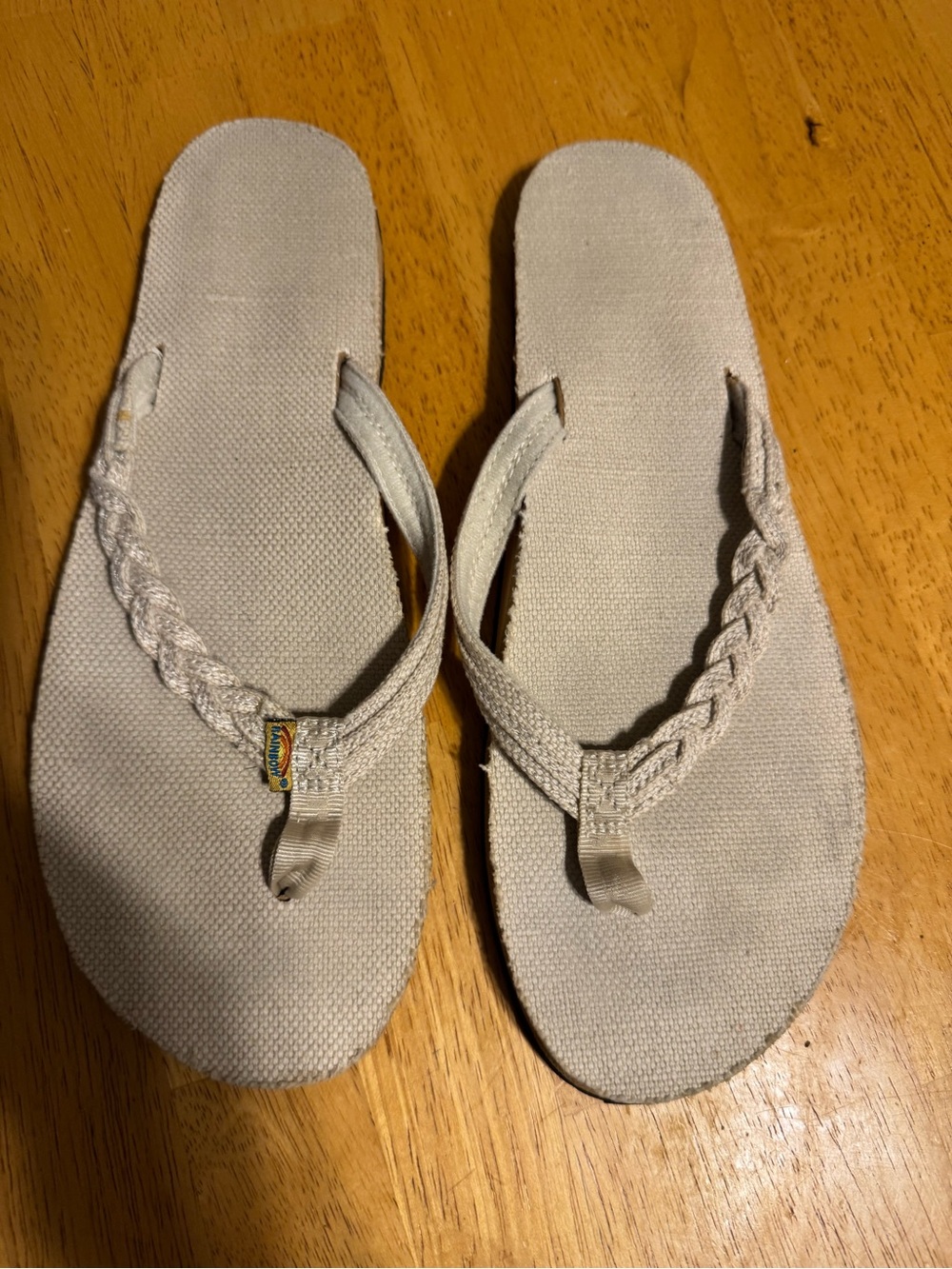 Rainbows Women’s Braided Sandals in Light Beige